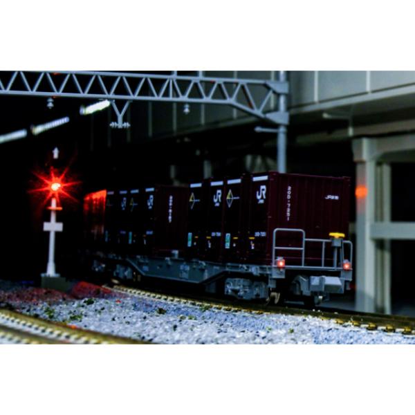 コキ107(JRFマークなし テールライト付) コンテナ無積載 [8075-3]