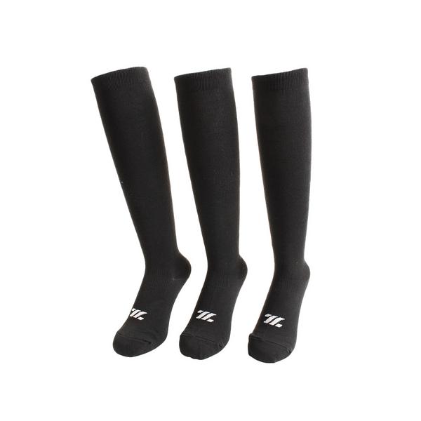 ゼット（ZETT）（キッズ）ジュニア 3足組カラーソックス BLK BK03CM-1900 21〜24cm