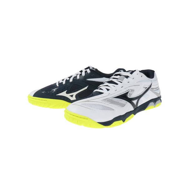 ミズノ(MIZUNO) 卓球シューズ ウエーブメダル 6 (WAVE MEDAL) 81GA191514 ホワイト×ネイビー×イエロー 男女兼用 ( メンズ、レディース) /【Buyee】 ミズノ(MIZUNO) 卓球シューズ ウエーブメダル 6 (WAVE MEDAL) 81GA191514 ホワイト×ネイビー×イエロー 男女兼用 ( メンズ、レディース) /【Buyee】