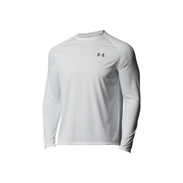 アンダーアーマー UNDER ARMOUR UNDERARMOUR スーパースポーツゼビオ ゼビオ Super Sports XEBIO スポーツカットソー 長袖Tシャツ Men's Mens メンズ めんず 男性 白 ホワイト tシャツ ...