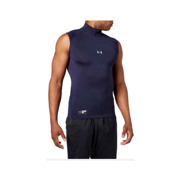 アンダーアーマー（UNDER ARMOUR）（メンズ）野球 アンダーシャツ ヒートギアアーマー コンプレッション スリーブレス モック 1358641 410 速乾