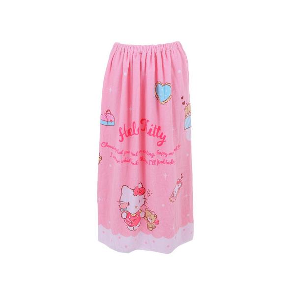 ハローキティ（HELLOKITTY）（キッズ）水泳 タオル ハローキティ きらきらショッピング柄 巻きタオル 80cm丈 3095005300
