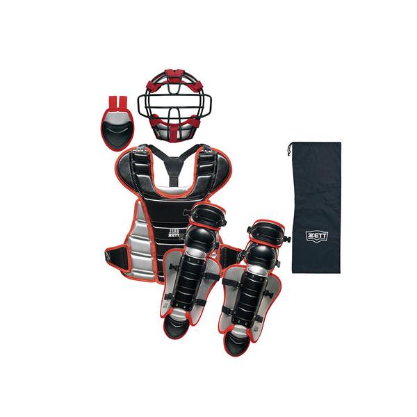 野球　防具 ゼット（ZETT） （キッズ）野球 少年軟式用 キャッチャー防具 4点