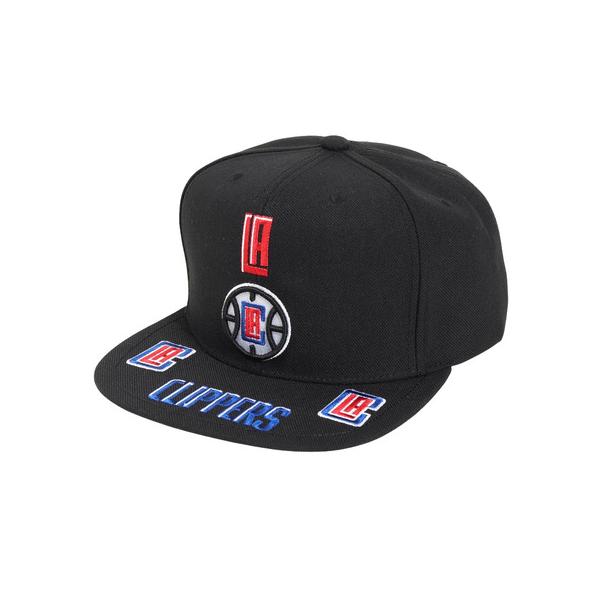 ミッチェルアンドネス（Mitchell&amp;Ness）（メンズ）キャップ FRONT LOADED スナップバック LA Clippers HHSS2998-LACYYPPPBLCK
