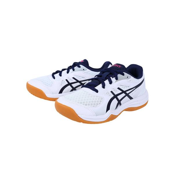 アシックス ASICS スーパースポーツゼビオ ゼビオ Super Sports XEBIO バレーボールシューズ 靴 ローカット 1074A039 トレーニング 練習 部活 クラブ 通気性 ホワイト×ネイビー アスレ最安挑戦 vbLINE...
