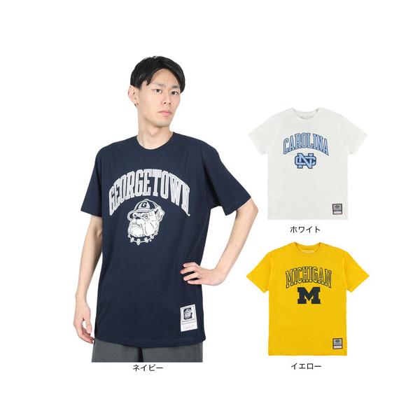 ミッチェルアンドネス（Mitchell&amp;Ness）（メンズ）半袖Tシャツ メンズ NCAA ARCH LOGO TEE GEORGE BMTRTP21133