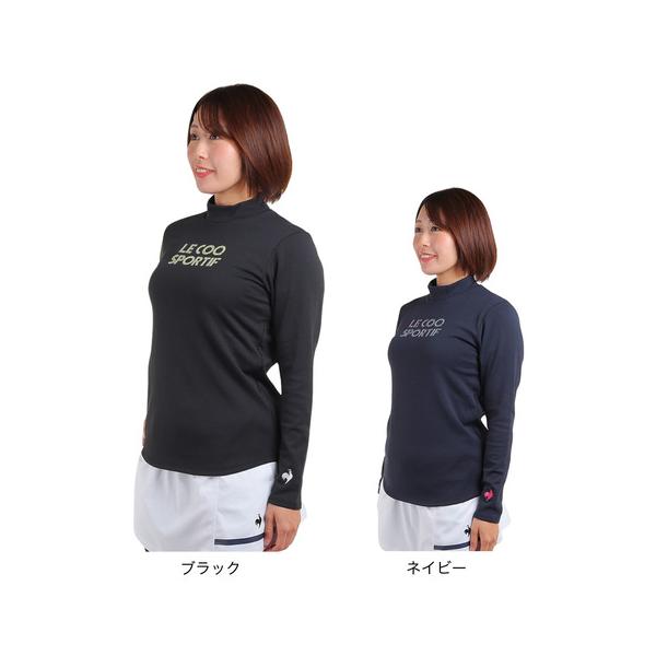 ルコックスポルティフ 長袖モックネック【ネイビーブルー/L】新品！ le coq sportif ルコック スポルティフ（le sportif