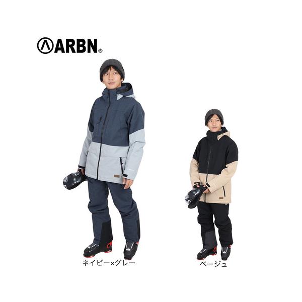 エアボーン(ARBN)スキーウェア 上下セット スーツ HORIZONTAL AB43WW1512 BEG(Men’s) ARBN（エアボーン） （メンズ）スキーウェア 上下セット スーツ