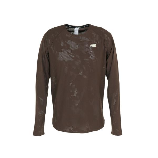 ニューバランス（new balance）（メンズ）長袖Tシャツ Q Speed ジャカードショートロングスリーブTシャツ MT33286DUO