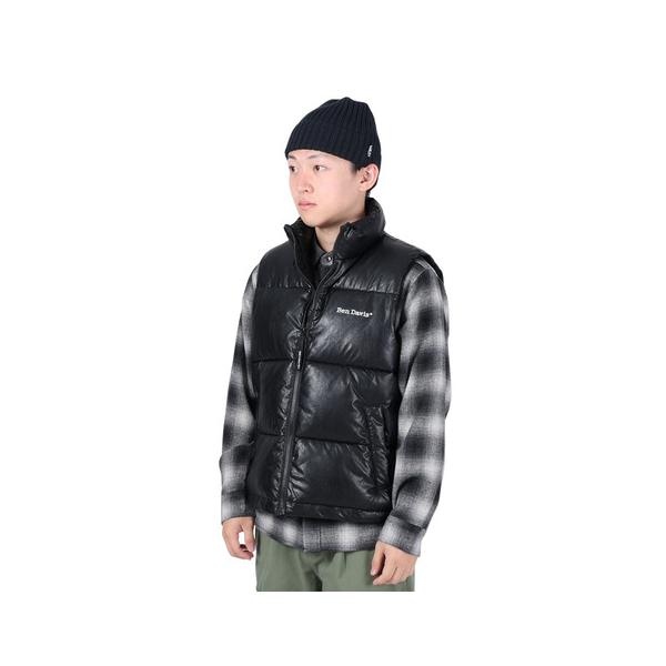 BEN DAVIS（ベンデイビス） （メンズ）FAUX LEATHER PUFFER ベスト