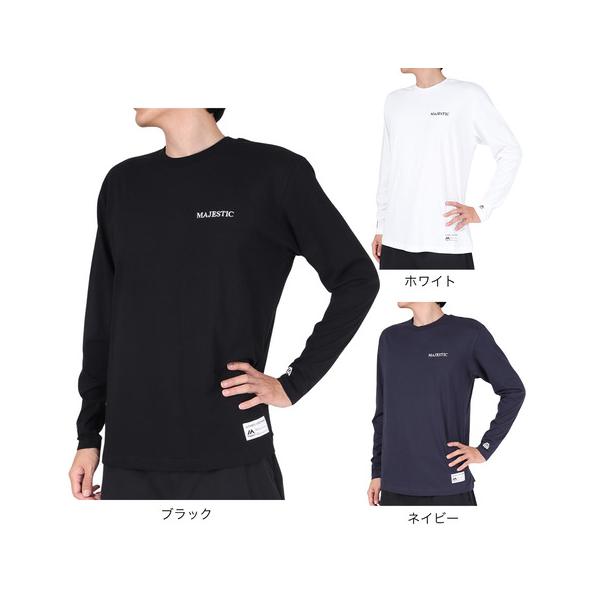 2023年秋冬モデル 2023fwmodel マジェスティック Majestic スーパースポーツゼビオ ゼビオ Super Sports XEBIO スポーツカジュアル カットソー Men's Mens メンズ めんず 男性 トップス 黒...