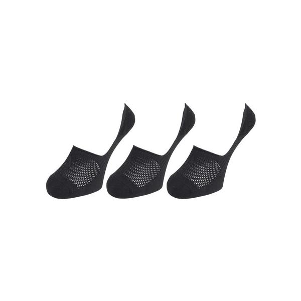 クー（Coo.）（レディース）接触冷感 HM カバーソックス 3足組 BLK 895NN3OK0030