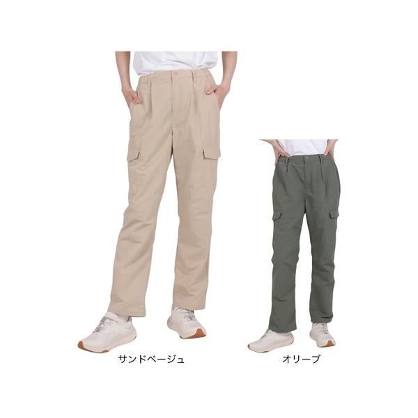 ホールアース（Whole Earth）（レディース）便利 ダブルカーゴ ポケット 撥水 ロングパンツ WE2RDZ28