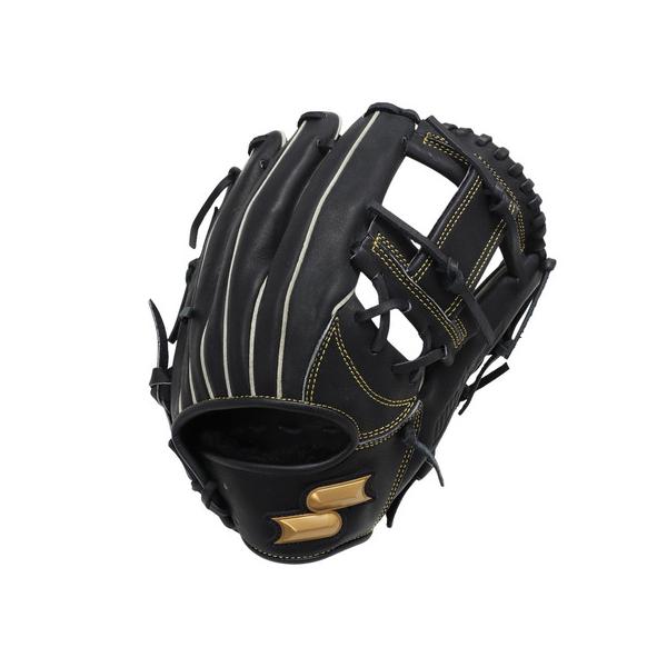 SSK 軟式グローブ 黒/白/金 エスエスケイ（SSK） （メンズ）軟式用グラブ 内野手 野球グローブ