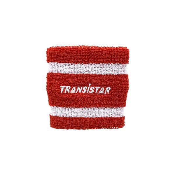 トランジスタ（TRANSISTAR）（メンズ、レディース、キッズ）ハンドボール リストバンド2ライン 1個入り HB23SE11-90 RED