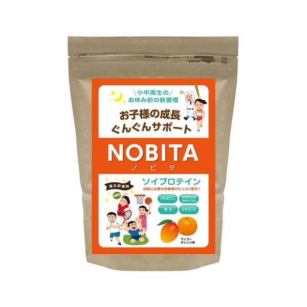 他サイト： NOBITA（NOBITA）（キッズ）ジュニア ソイプロテイン マンゴーオレンジ味 600g FD0002-002 成長サポート 大豆プロテイン 栄養補給 子供の商品画像