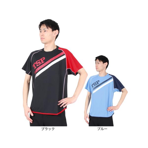 2024年春夏モデル 2024ssmodel ティーエスピー TSP スーパースポーツゼビオ ゼビオ Super Sports XEBIO 卓球 卓球ウエア ウェア Tシャツ 黒 ブラック アスレ最安挑戦 スポーツウェア トップス 半袖 1...