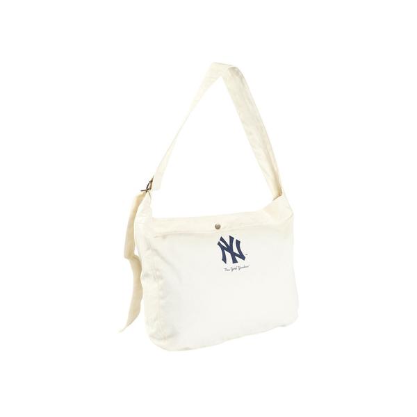 エムエルビー（MLB）（メンズ）キャンバス ショルダーバッグ ニューヨーク・ヤンキース YK-SD27/IVORY