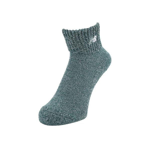 ニューバランス（new balance）（メンズ、レディース）ソール コンフォートショートソックス LAS45748NWG グリーン