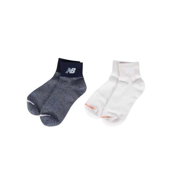 ニューバランス（new balance）（メンズ、レディース）2足組 ショートソックス LAS45750AS2