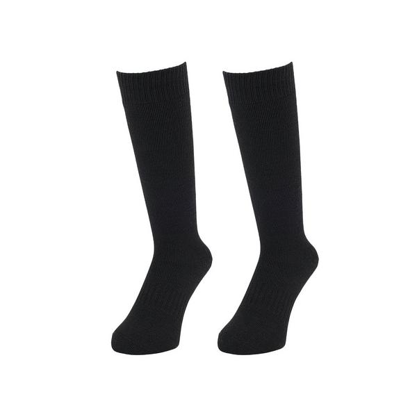 クー（Coo.）（レディース）ヒートクロス 2足組 クルー丈 ソックス 895Q4GSA0012 BLK22 22-25cm 抗菌防臭