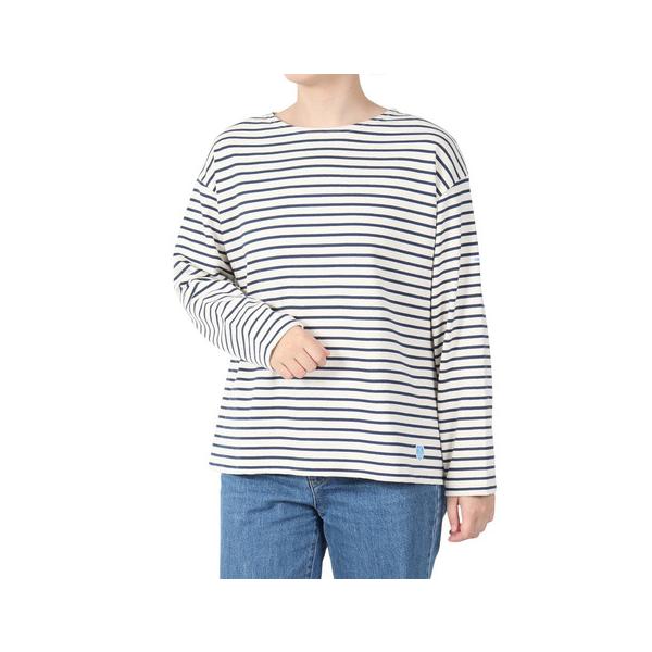 オーシバル(ORCIVAL)COTTON LOURD WIDE BOAT NECK BASQUE シャツ B249CLN EC… オーシバル（ORCIVAL）（レディース）COTTON LOURD WIDE BOAT NECK