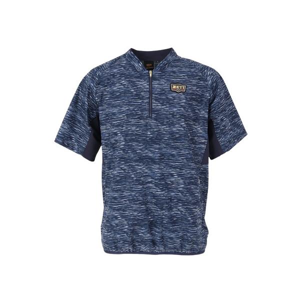 ゼット(ZETT)野球ウェア プロステイタス 半袖ハーフジップピステ BOV84602-2900(Men’s) ゼット（ZETT） （メンズ）野球ウェア プロステイタス 半袖ハーフ