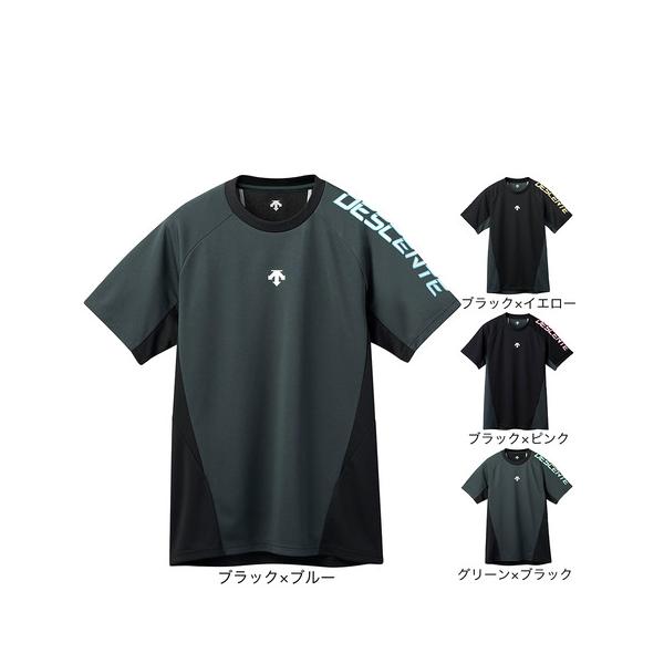 デサント DESCENTE スーパースポーツゼビオ ゼビオ Super Sports XEBIO バレーボール バレー volleyball バレーボールウエア ウェア プラクティスシャツ プラシャツ 半袖 ショートスリーブ 練習着 Men...