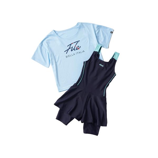 FILA（フィラ） （キッズ）スクール水着 ジュニア 女子 水泳 シャツ