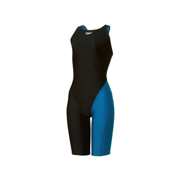 スピード（SPEEDO）（レディース）競泳水着 フレックスシグマニューセミオープンバックニースキン1 WA承認モデル SCW12505F KB