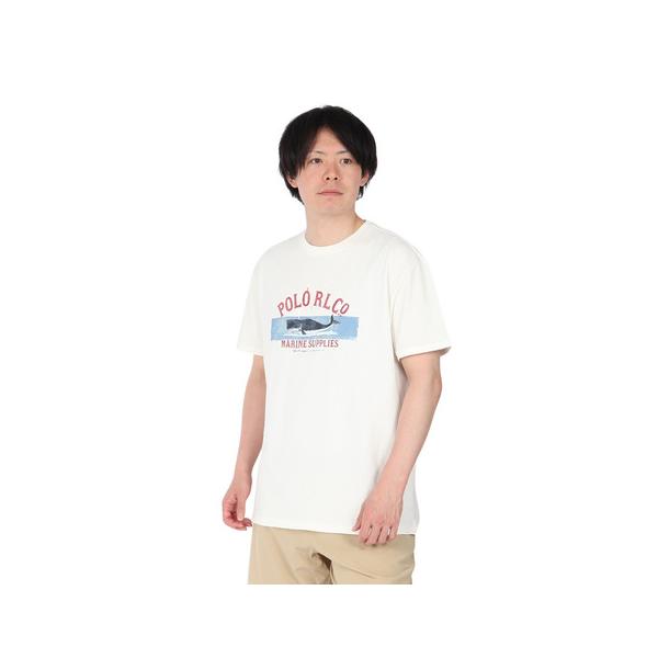 0o_xy　ポロラルフローレン Ｔシャツ M 白定番 POLO RALPH LAUREN ポロ ラルフローレン Tシャツ 20/1 UNEVEN