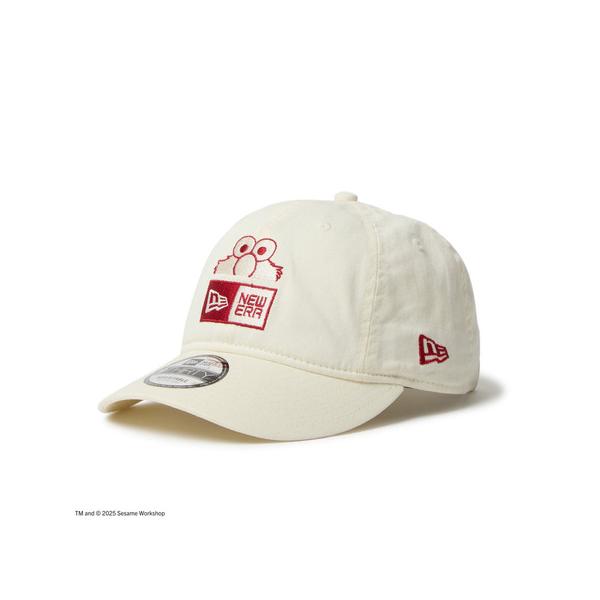 帽子 sa 9THIRTY クラシックロゴ ノンウォッシュコットン カーキ × ホワイト