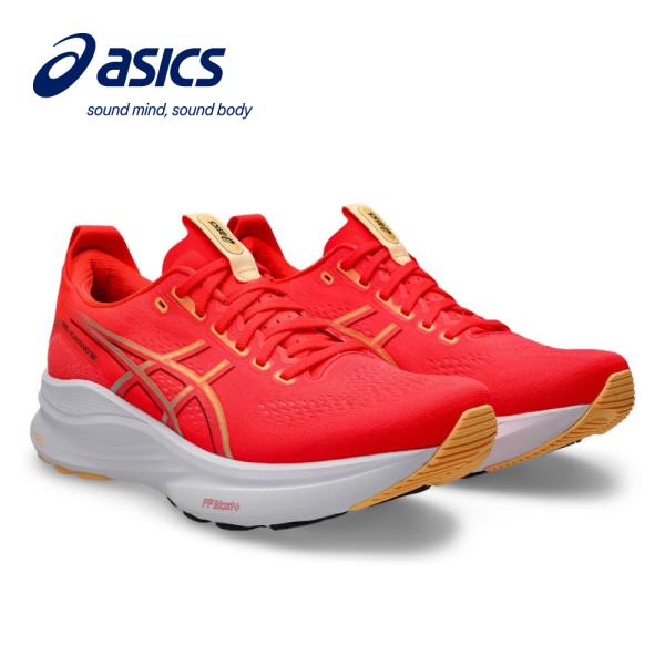 アシックス（ASICS）（メンズ）ランニングシューズ ジョギングシューズ GEL-KAYANO 32 レッド 1011C052.600 快適性 安定性 ラン ウォーク