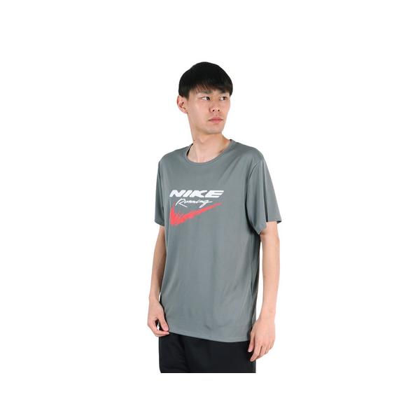 ナイキ（NIKE）（メンズ）ドライフィット UV ランニングトップ マイラー 半袖Tシャツ HV2136-084