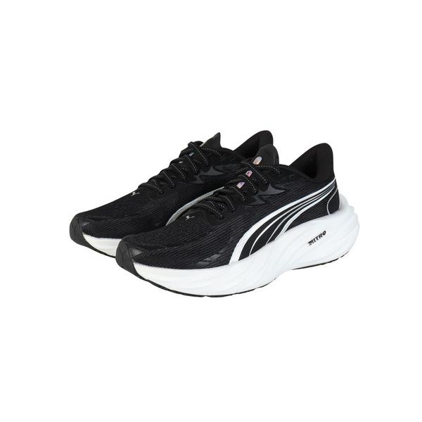 プーマ（PUMA）（レディース）ランニングシューズ ジョギングシューズ ヴェロシティ ニトロ 4 ブラック ホワイト 31114101 スニーカー
