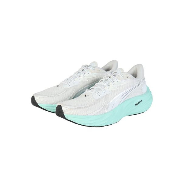 プーマ（PUMA）（レディース）ランニングシューズ ジョギングシューズ ヴェロシティ ニトロ 4 ホワイト グリーン 31114105 スニーカー