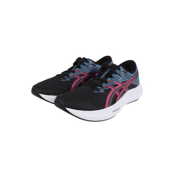 アシックス（ASICS）（レディース）ランニングシューズ トレーニングシューズ ハイパー スピード 5 ブラック レッド 1012B863.001