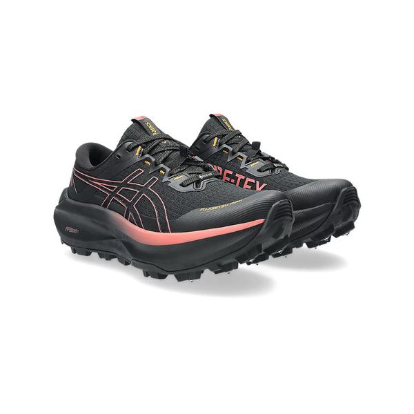 アシックス（ASICS）（レディース）ランニングシューズ トレランシューズ フジセツ マックス GTX ブラック レッド 1012B893.001 スニーカー