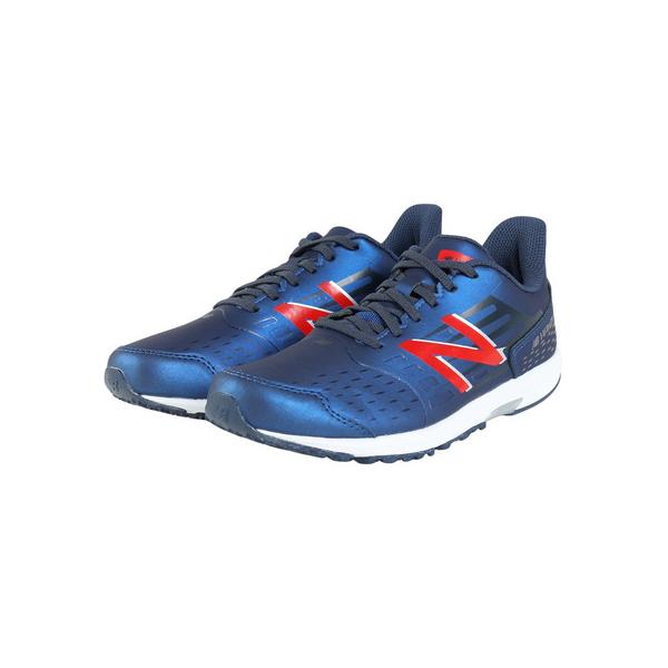 ニューバランス（new balance）（キッズ）ジュニア ランニングシューズ レースシューズ ハンゾー J シンセティック レース ブルー YPHNZSM1M