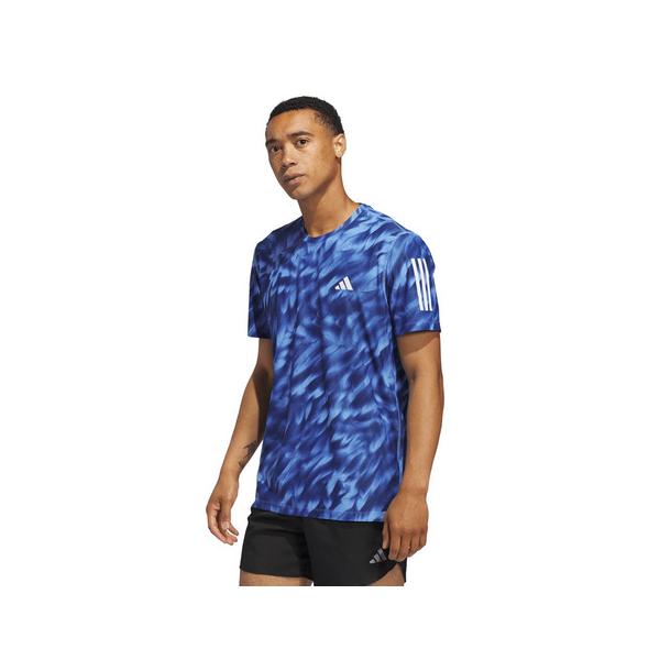 アディダス（adidas）（メンズ）オウン ザ ラン 総柄プリント 半袖Tシャツ TX758-JZ5477