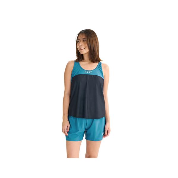 ロキシー（ROXY）（レディース）フィットネス水着 レディース 水泳 Roxy Fitness KEEP SMILING 水陸両用 めくれ防止 青 25FWRSW254501BBL