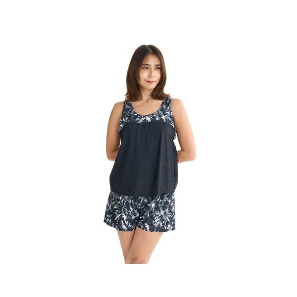 ロキシー（ROXY）（レディース）フィットネス水着 レディース 水泳 Roxy Fitness KEEP SMILING 水陸両用 めくれ防止 黒 25FWRSW254501BLK