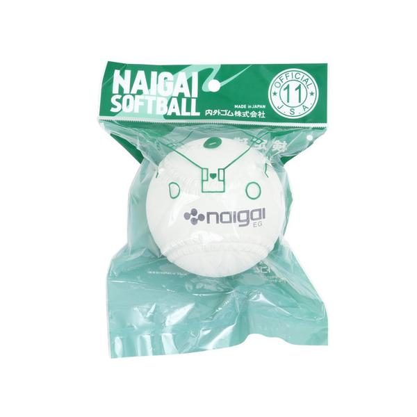 内外ゴム ナイガイゴム スーパースポーツゼビオ ゼビオ Super Sports XEBIO ソフトボール ソフトボール用品 ジュニアソフトボール ボール 2号 小学生 Junior ジュニア じゅにあ 子供 JR 白 ホワイト 13660...