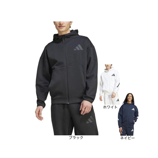 アディダス ADIDAS スーパースポーツゼビオ ゼビオ Super Sports XEBIO スウェット スウェットジャケット Men's Mens メンズ めんず 男性 スポーツアパレル スポーツウェア 黒 ブラック パーカー スウェッ...