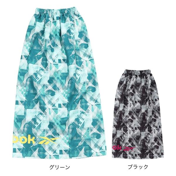 リーボック（REEBOK）（メンズ、レディース、キッズ）スイムタオル 水泳 総柄 巻きタオル 97cm丈 326802A ラップタオル