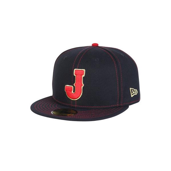 ニューエラ（NEW ERA）（メンズ、レディース）野球 帽子 キャップ 59FIFTY 2026 ワールドベースボールクラシック サムライジャパン プレーヤーズ ネイビー 15129