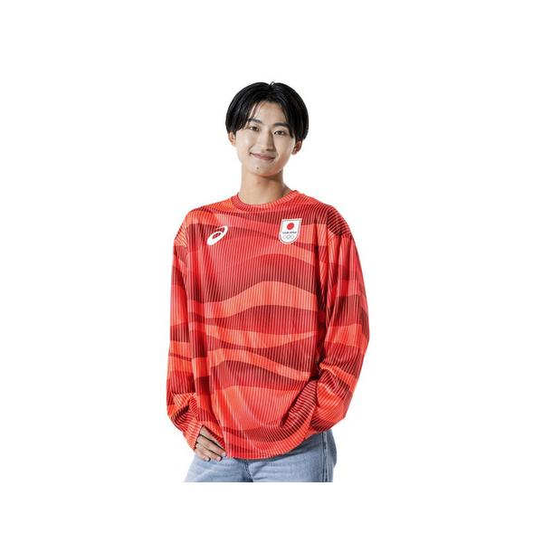 ASICS（アシックス） （メンズ、レディース）TEAM JAPAN応援長袖シャツ