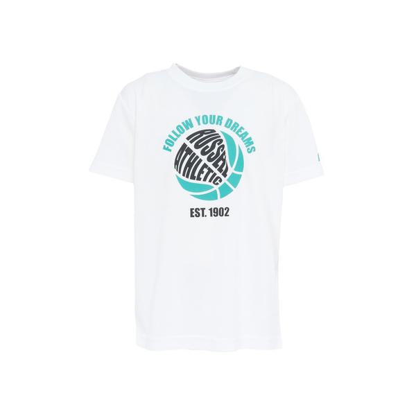 ラッセル（RUSSELL）（キッズ）バスケットボールウェア ジュニア DREAMS 半袖Tシャツ RBBJ26S001 WHT
