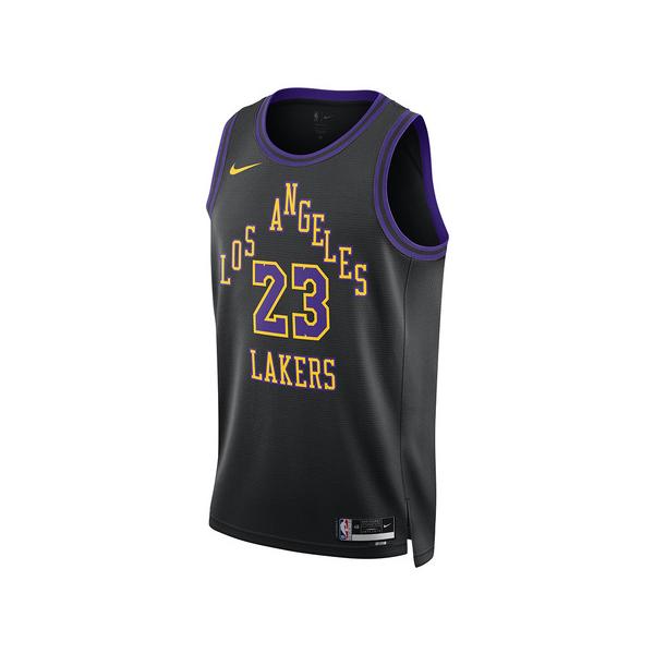 ナイキ（NIKE）（メンズ）レブロン ジェームズ ロサンゼルス レイカーズ シティ エディションドライフィット NBA スウィングマン ジャージー DX8506-012