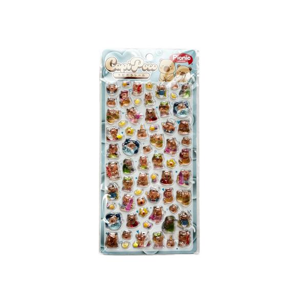 パステル（Pastel）（メンズ、レディース、キッズ）シール 虎屋カピポコシール ブルー yx-741 3D立体シール 2WAYプリント ぷっくり